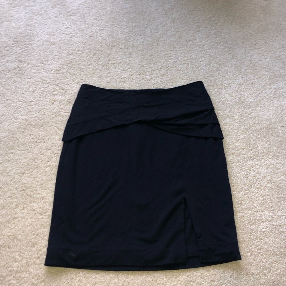 Navy blue pencil skirt